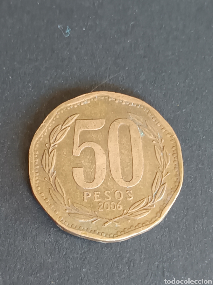 Monedas antiguas de Am&eacute;rica: CHILE. 50 PESOS DE 2006. - Foto 2
