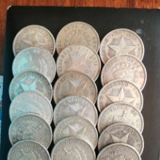 Monedas antiguas de América: LOTE 21 X 1 PESO 1932, 1933,1934 PLATA. Lote 343025713