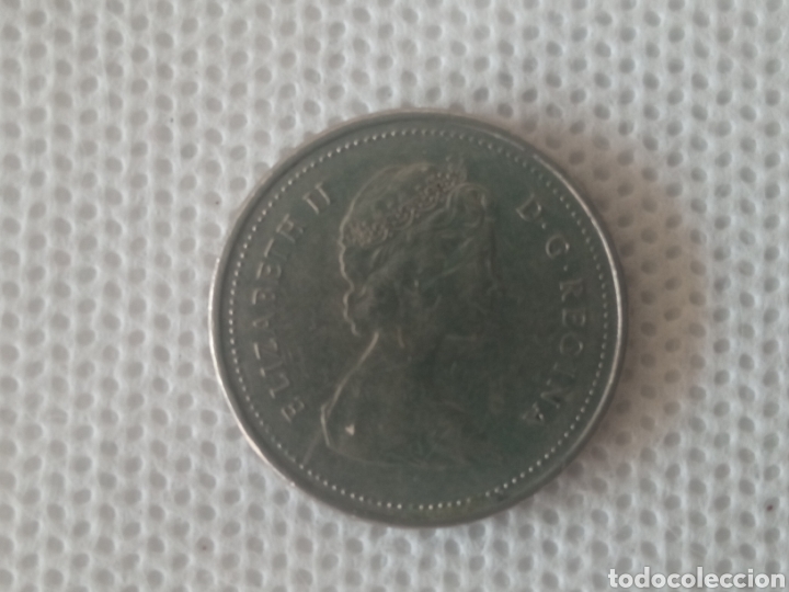 Monedas antiguas de Am&eacute;rica: Canad&aacute; moneda 5 centavos 1986 - Foto 1