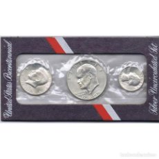 Monedas antiguas de América: CARTERA MONEDAS USA UNITED STATES AMERICA BICENTENNIAL SILVER UNC SET 1776/1976. Lote 387382519