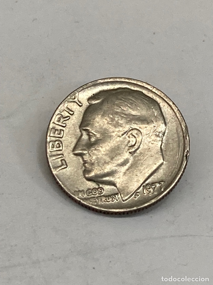 Monedas antiguas de Am&eacute;rica: Moneda de plata One Dime 1977 - Foto 2