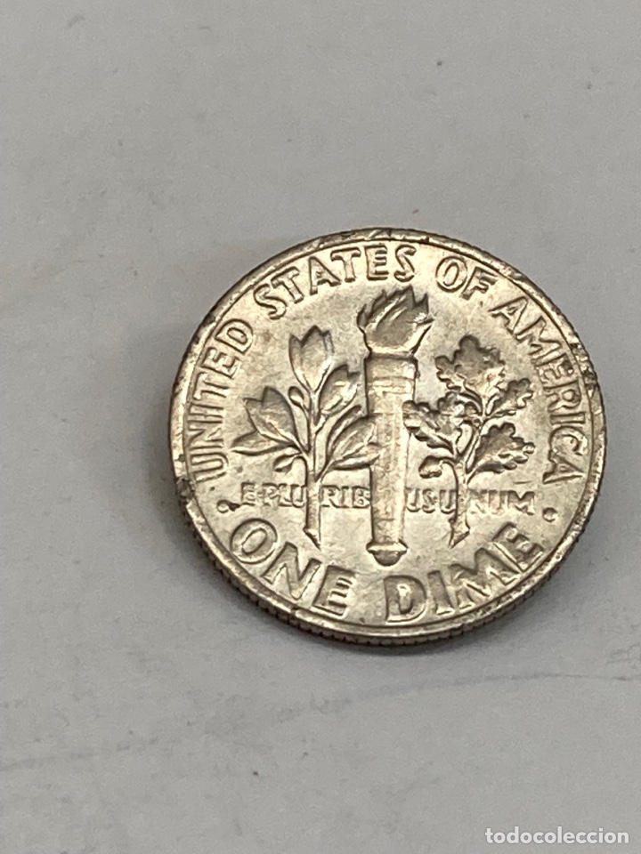 Monedas antiguas de Am&eacute;rica: Moneda de plata One Dime 1977 - Foto 1
