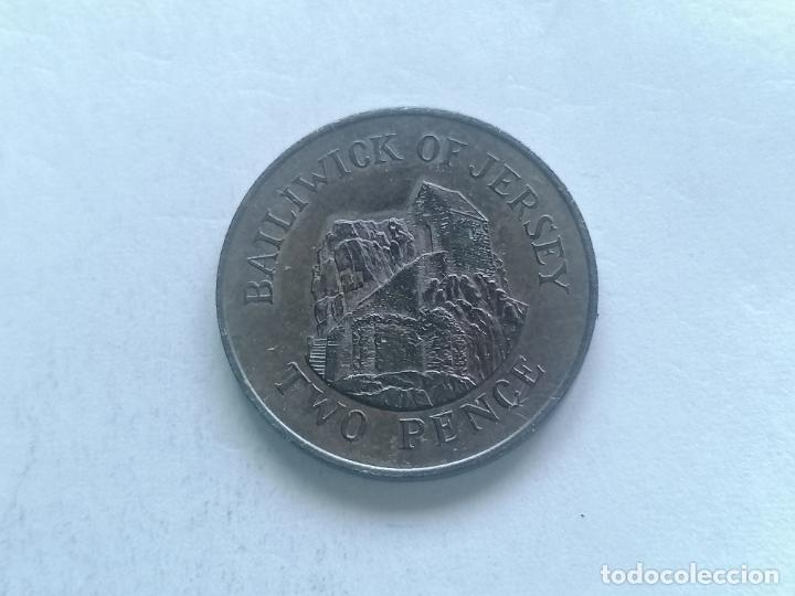Monedas antiguas de Am&eacute;rica: MONEDA TWO PENCE 1990, JERSEY - Foto 2
