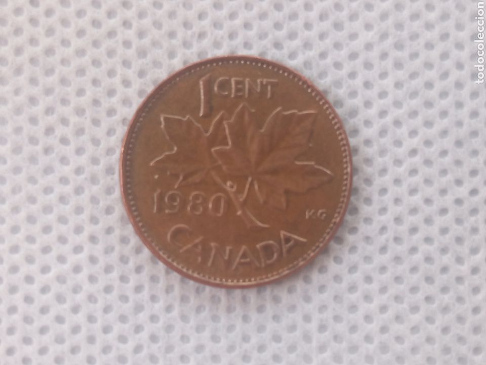 Monedas antiguas de Am&eacute;rica: Canad&aacute; moneda 1 centavo 1980 - Foto 2