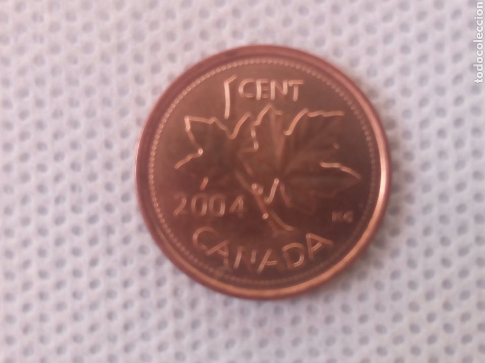 Monedas antiguas de Am&eacute;rica: Canad&aacute; moneda 1 centavo 2004 - Foto 2