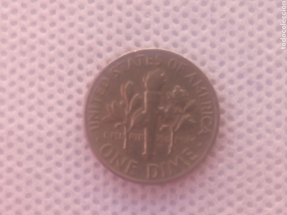 Monedas antiguas de Am&eacute;rica: EEUU moneda 1 dime 1965 sin ceca (P) - Foto 2