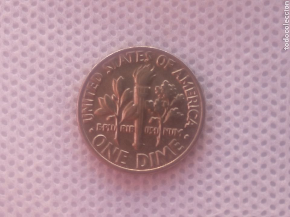 Monedas antiguas de Am&eacute;rica: EEUU moneda 1 dime 1984 ceca D - Foto 2
