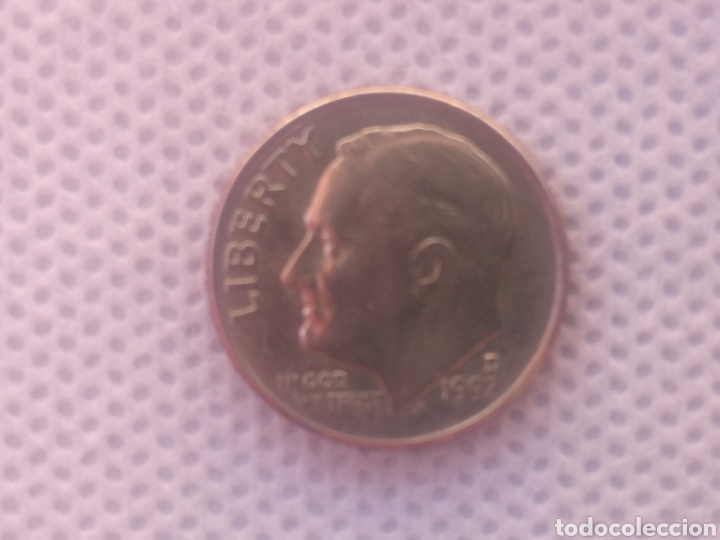 Monedas antiguas de Am&eacute;rica: EEUU moneda 1 dime 1992 ceca D - Foto 1