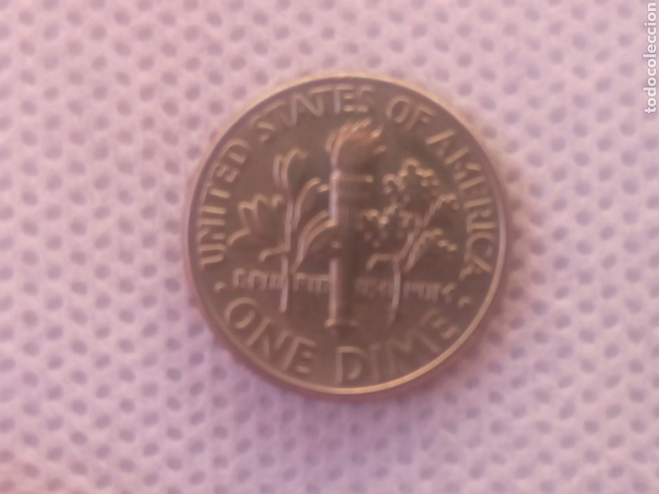 Monedas antiguas de Am&eacute;rica: EEUU moneda 1 dime 1992 ceca D - Foto 2