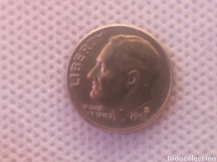 Monedas antiguas de Am&eacute;rica: EEUU moneda 1 dime 1992 ceca D - Foto 1
