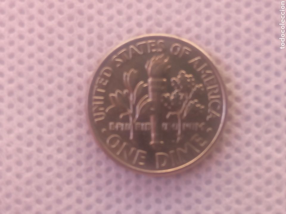 Monedas antiguas de Am&eacute;rica: EEUU moneda 1 dime 1992 ceca D - Foto 2