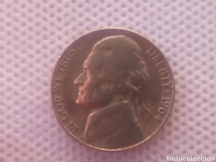 Monedas antiguas de Am&eacute;rica: EEUU moneda 5 centavos 1964 sin ceca (P) - Foto 1
