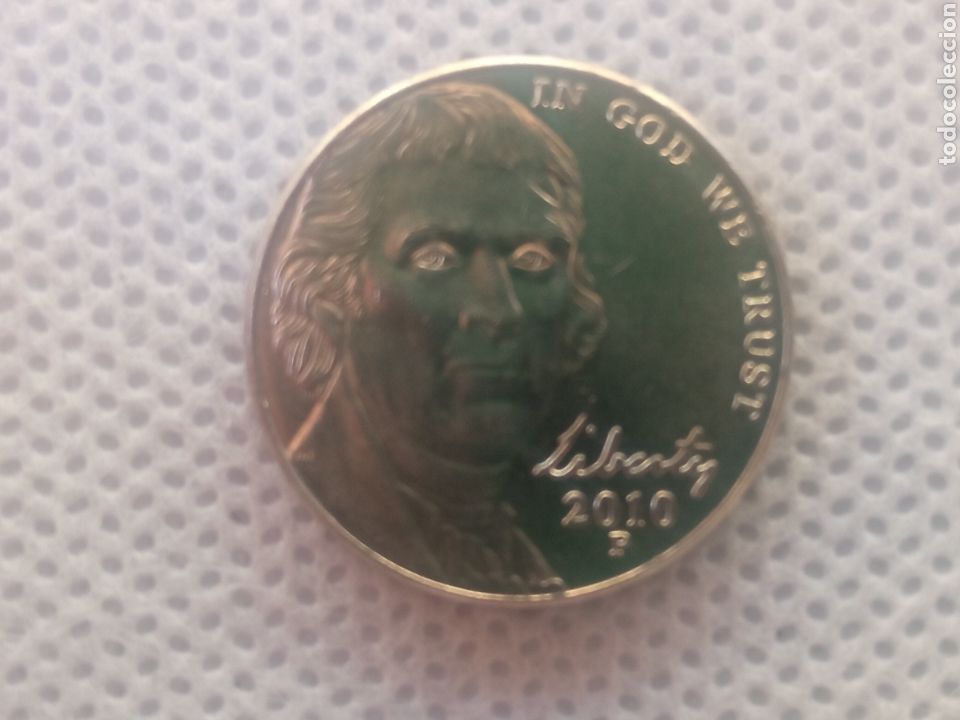 Monedas antiguas de Am&eacute;rica: EEUU moneda 5 centavos 2010 ceca P - Foto 1