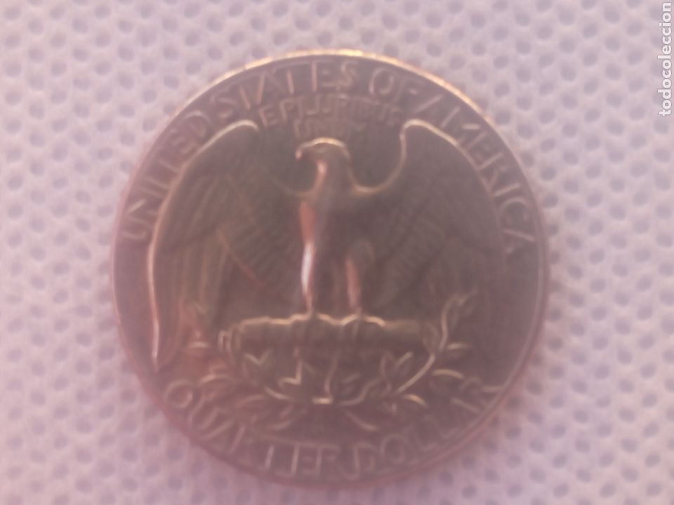 Monedas antiguas de Am&eacute;rica: EEUU moneda 1/4 d&oacute;lar 1974 ceca D - Foto 2