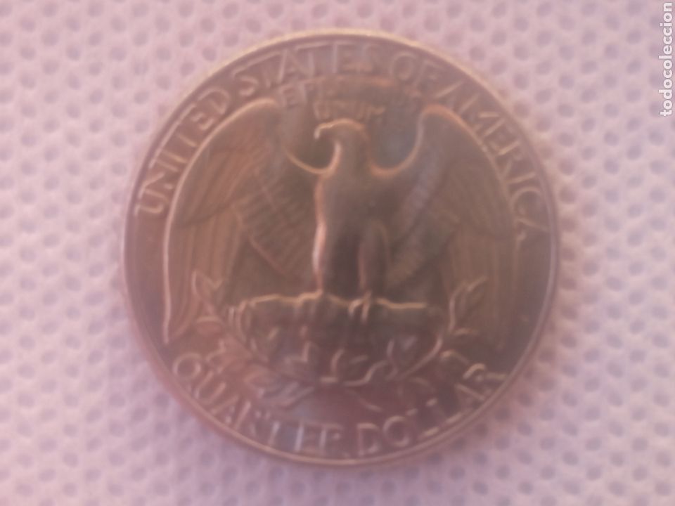 Monedas antiguas de Am&eacute;rica: EEUU moneda 1/4 d&oacute;lar 1990 ceca P - Foto 2