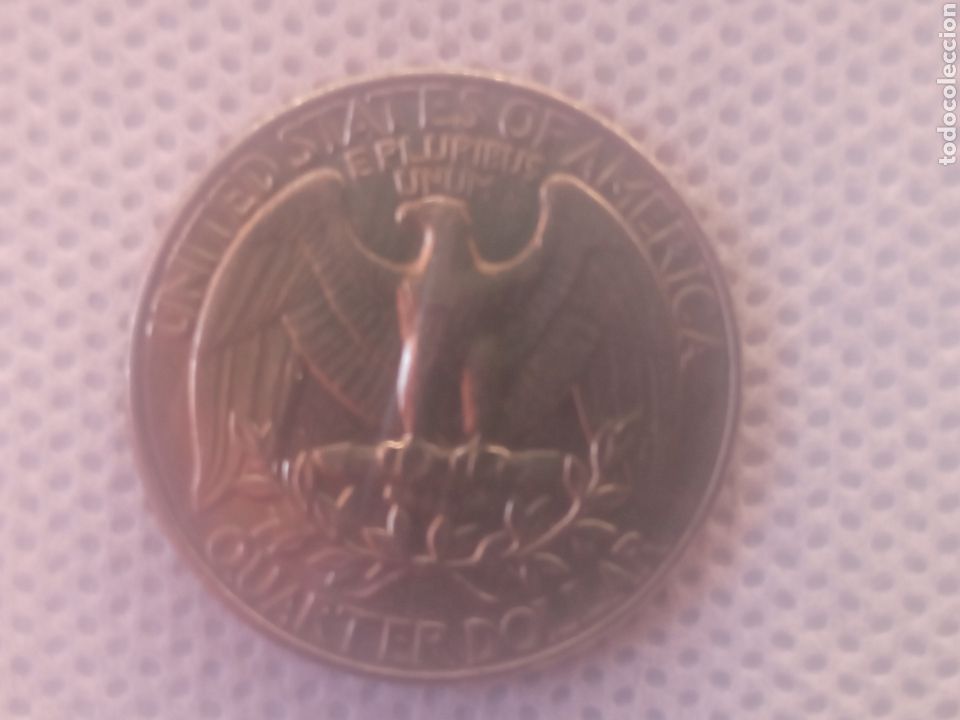 Monedas antiguas de Am&eacute;rica: EEUU moneda 1/4 d&oacute;lar 1990 ceca P - Foto 2