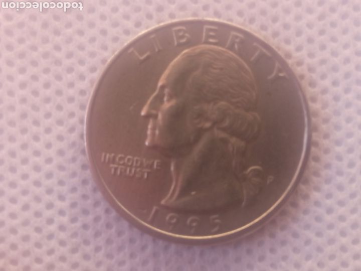 Monedas antiguas de Am&eacute;rica: EEUU moneda 1/4 d&oacute;lar 1995 ceca P - Foto 1