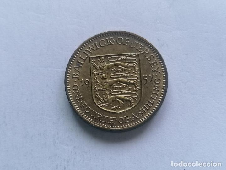 Monedas antiguas de Am&eacute;rica: MONEDA ONE FOURTH 1957, JERSEY - Foto 2