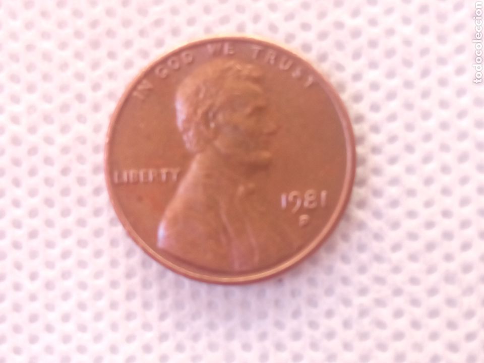 Monedas antiguas de Am&eacute;rica: EEUU moneda 1 centavo 1981 ceca D - Foto 1