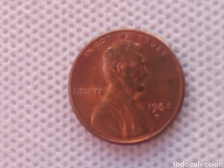 Monedas antiguas de Am&eacute;rica: EEUU moneda 1 centavo 1984 ceca D - Foto 1