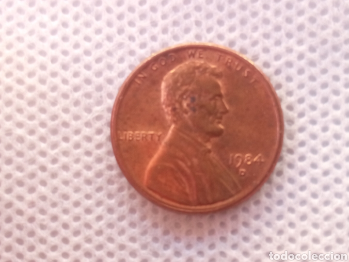 Monedas antiguas de Am&eacute;rica: EEUU moneda 1 centavo 1984 ceca D - Foto 1