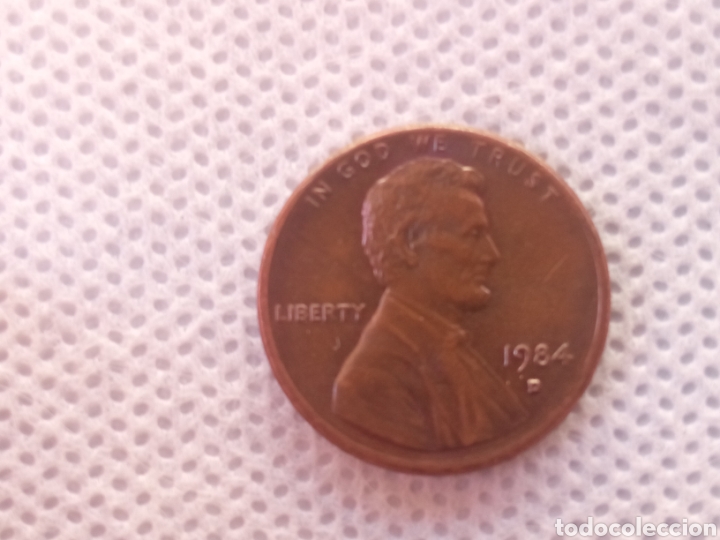 Monedas antiguas de Am&eacute;rica: EEUU moneda 1 centavo 1984 ceca D - Foto 1