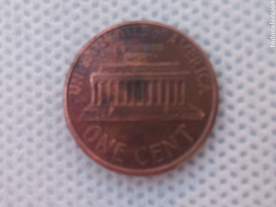 Monedas antiguas de Am&eacute;rica: EEUU moneda 1 centavo 1990 ceca D - Foto 2