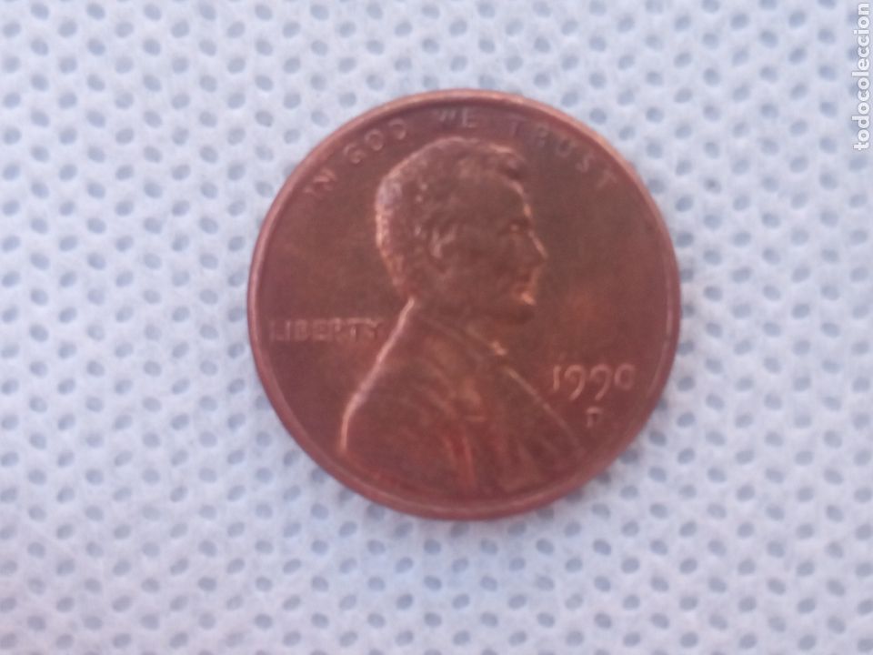 Monedas antiguas de Am&eacute;rica: EEUU moneda 1 centavo 1990 ceca D - Foto 1