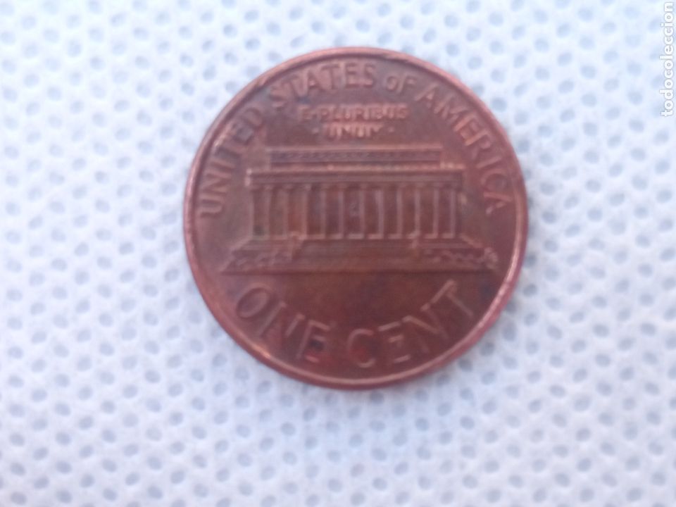 Monedas antiguas de Am&eacute;rica: EEUU moneda 1 centavo 1990 ceca D - Foto 2