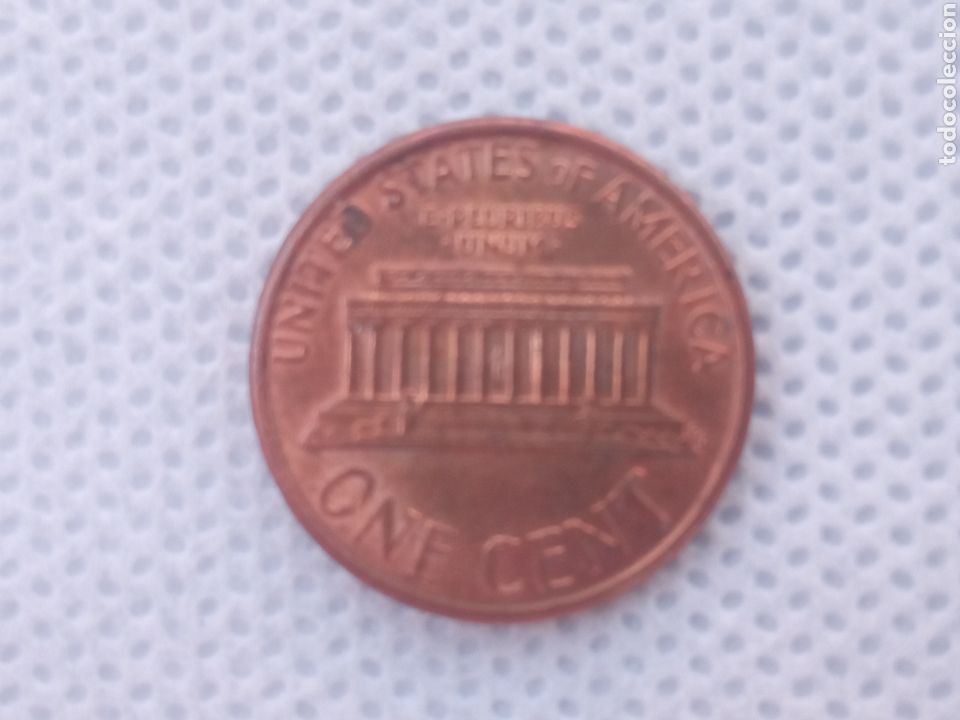 Monedas antiguas de Am&eacute;rica: EEUU moneda 1 centavo 1991 ceca D - Foto 2