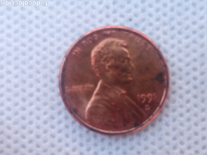 Monedas antiguas de Am&eacute;rica: EEUU moneda 1 centavo 1991 ceca D - Foto 1