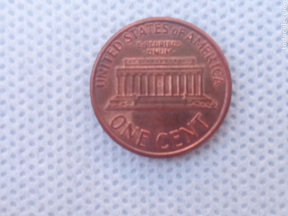 Monedas antiguas de Am&eacute;rica: EEUU moneda 1 centavo 1991 ceca D - Foto 2