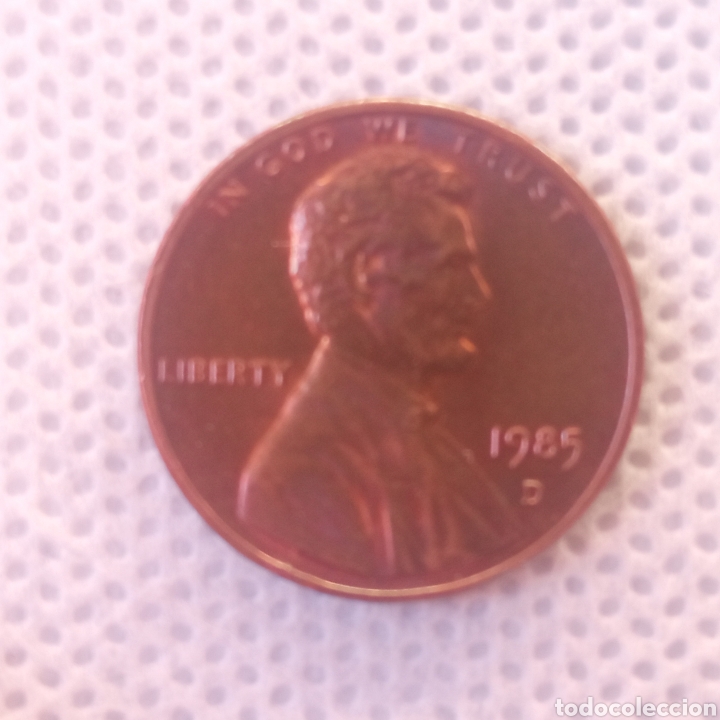 Monedas antiguas de Am&eacute;rica: EEUU moneda 1 centavo 1985 ceca D - Foto 1