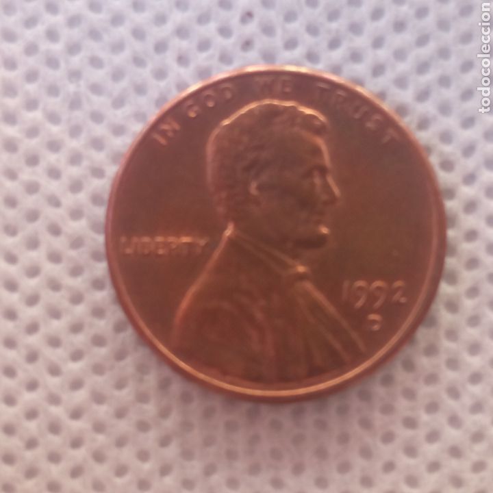 Monedas antiguas de Am&eacute;rica: EEUU moneda 1 centavo 1992 ceca D - Foto 1