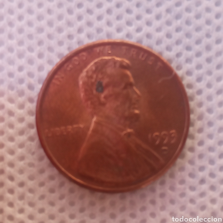 Monedas antiguas de Am&eacute;rica: EEUU moneda 1 centavo 1993 ceca D - Foto 1