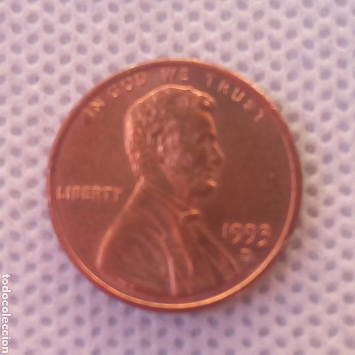 Monedas antiguas de Am&eacute;rica: EEUU moneda 1 centavo 1993 ceca D - Foto 1