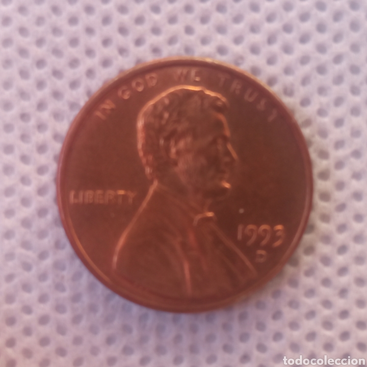 Monedas antiguas de Am&eacute;rica: EEUU moneda 1 centavo 1993 ceca D - Foto 1