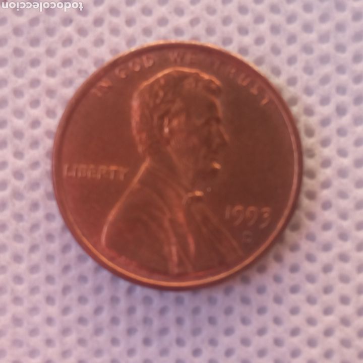 Monedas antiguas de Am&eacute;rica: EEUU moneda 1 centavo 1993 ceca D - Foto 1