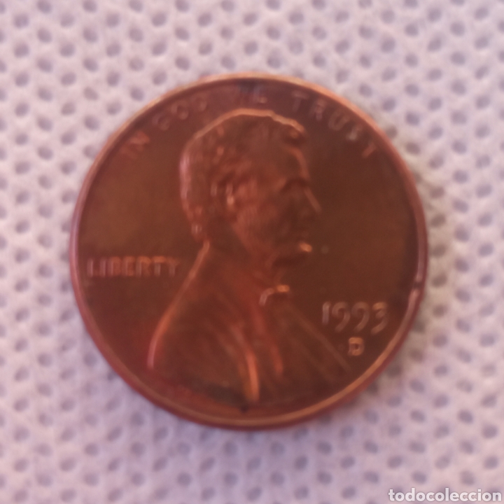 Monedas antiguas de Am&eacute;rica: EEUU moneda 1 centavo 1993 ceca D - Foto 1