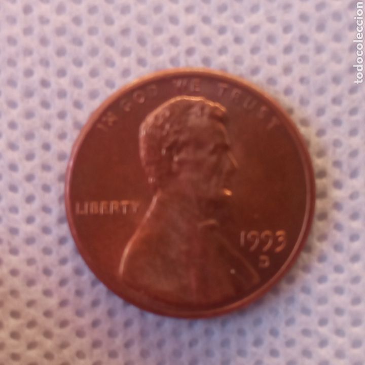 Monedas antiguas de Am&eacute;rica: EEUU moneda 1 centavo 1993 ceca D - Foto 1