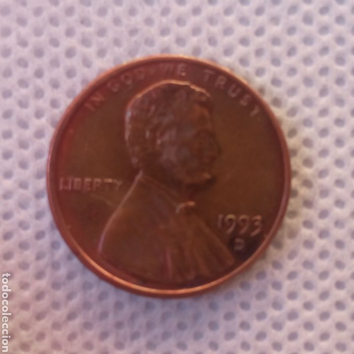 Monedas antiguas de Am&eacute;rica: EEUU moneda 1 centavo 1993 ceca D - Foto 1