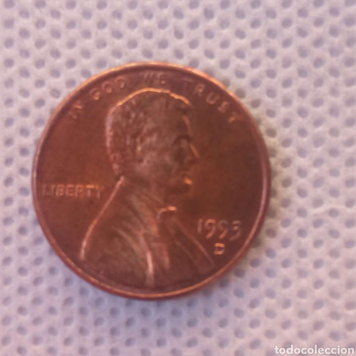 Monedas antiguas de Am&eacute;rica: EEUU moneda 1 centavo 1993 ceca d - Foto 1