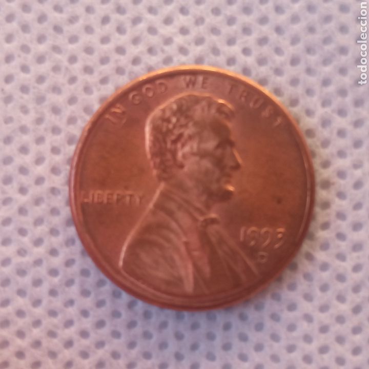 Monedas antiguas de Am&eacute;rica: EEUU moneda 1 centavo 1993 ceca D - Foto 1