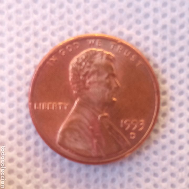 Monedas antiguas de Am&eacute;rica: EEUU moneda 1 centavo 1993 ceca D - Foto 1