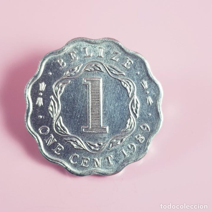 Monedas antiguas de Am&eacute;rica: MONEDA-BELIZE-1989-1 CENT-ALUMINIO-ISABEL II SECOND- - Foto 2