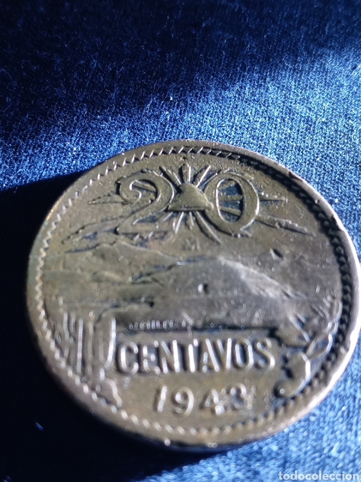 Monedas antiguas de Am&eacute;rica: 20 centavos 1943 M&eacute;xico - Foto 1