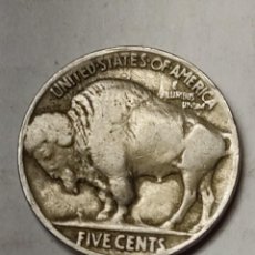 Monedas antiguas de América: MONEDA FIVE CENTS/ 5 CENTAVOS - INDIO/BISONTE - 1924 - SERIE E - DIFÍCIL. Lote 347180063
