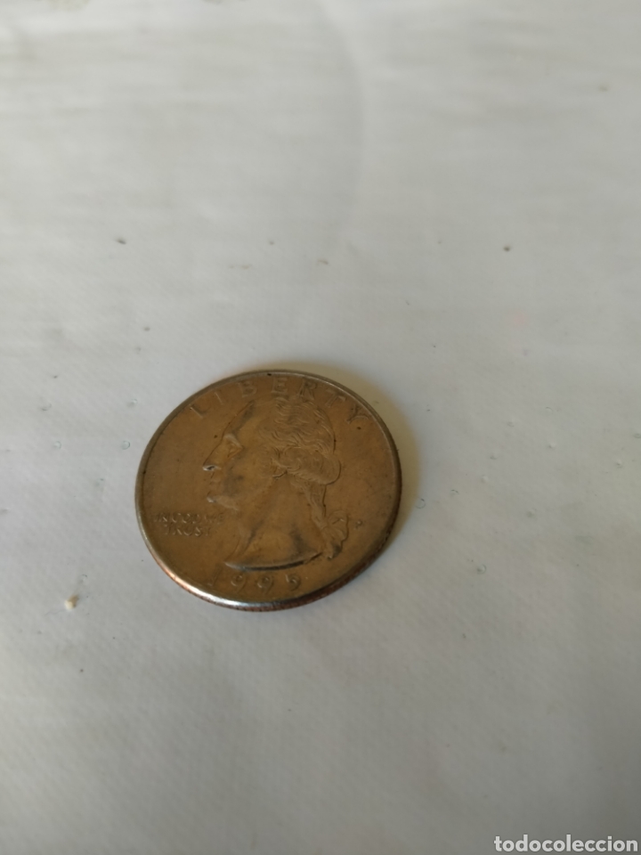 Monedas antiguas de Am&eacute;rica: Moneda usa quarter d&oacute;lar 1995 - Foto 1