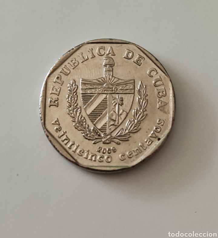 Monedas antiguas de Am&eacute;rica: Moneda 25 centavos CUC (CUBA). - Foto 2