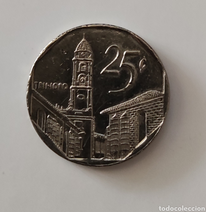 Monedas antiguas de Am&eacute;rica: Moneda 25 centavos CUC (CUBA). - Foto 1